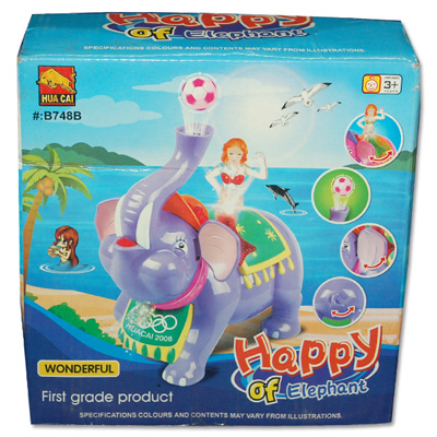 "Happy of Elephant -002(Battery Operated) - Click here to View more details about this Product
